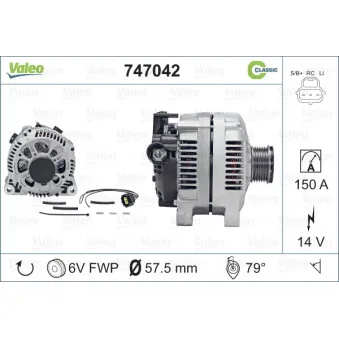 Alternateur VALEO 747042