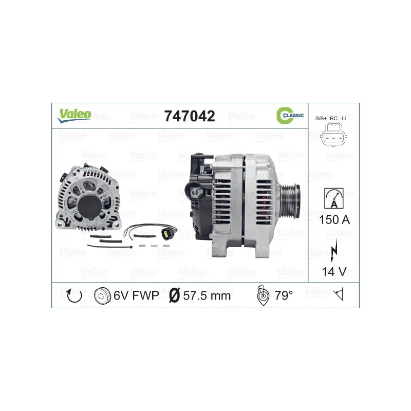 Alternateur VALEO 747042