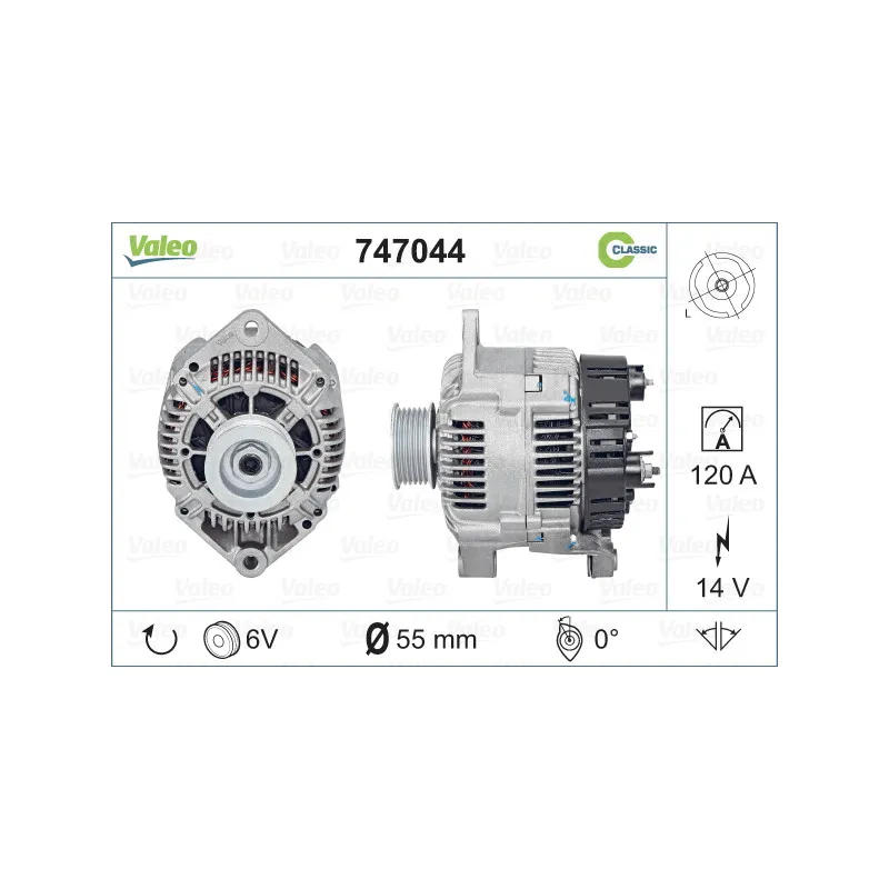 Alternateur VALEO 747044
