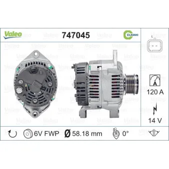 Alternateur VALEO 747045