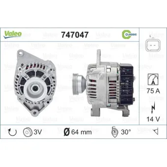 Alternateur VALEO 747047