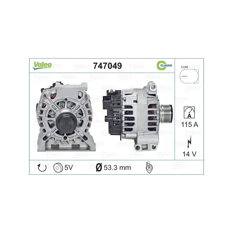 Alternateur VALEO 747049