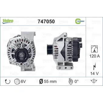 Alternateur VALEO 747050