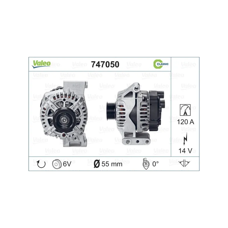 Alternateur VALEO 747050