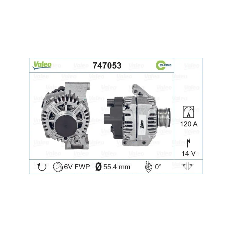 Alternateur VALEO 747053