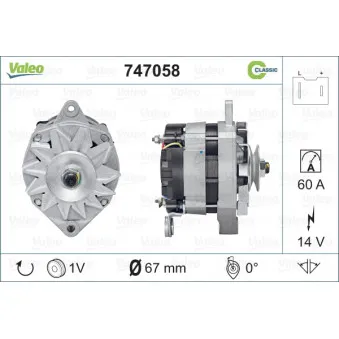 Alternateur VALEO 747058