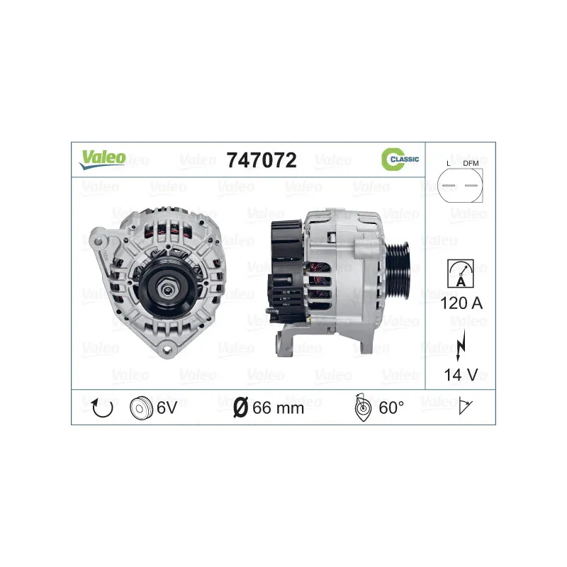 Alternateur VALEO 747072