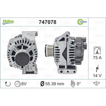 Alternateur VALEO 747078