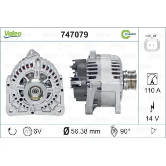 Alternateur VALEO 747079