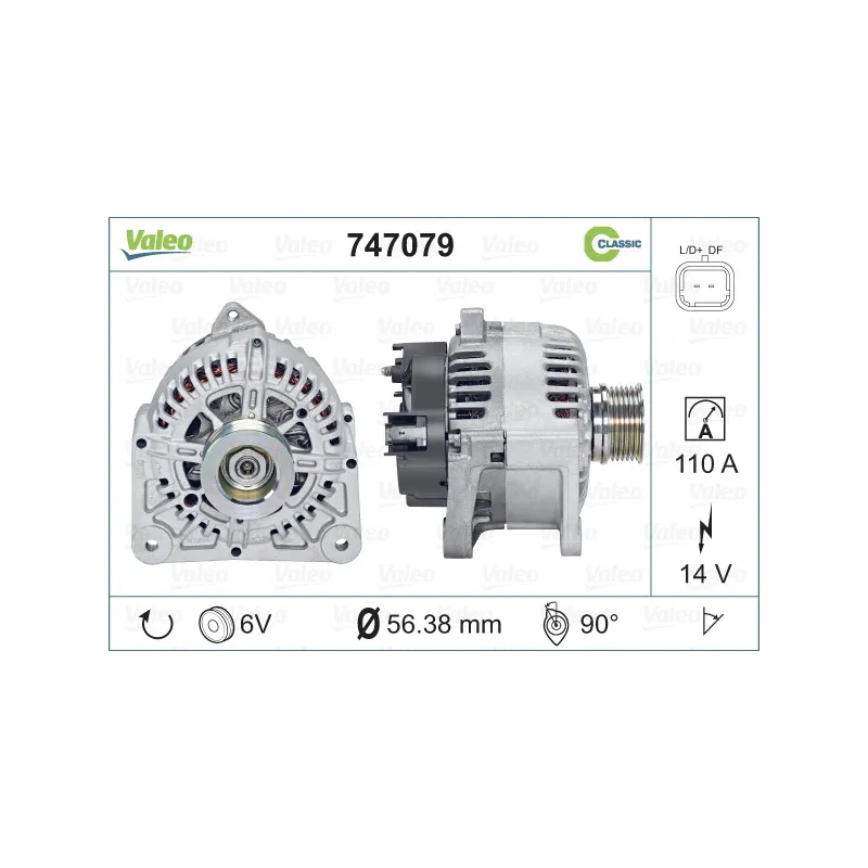 Alternateur VALEO 747079