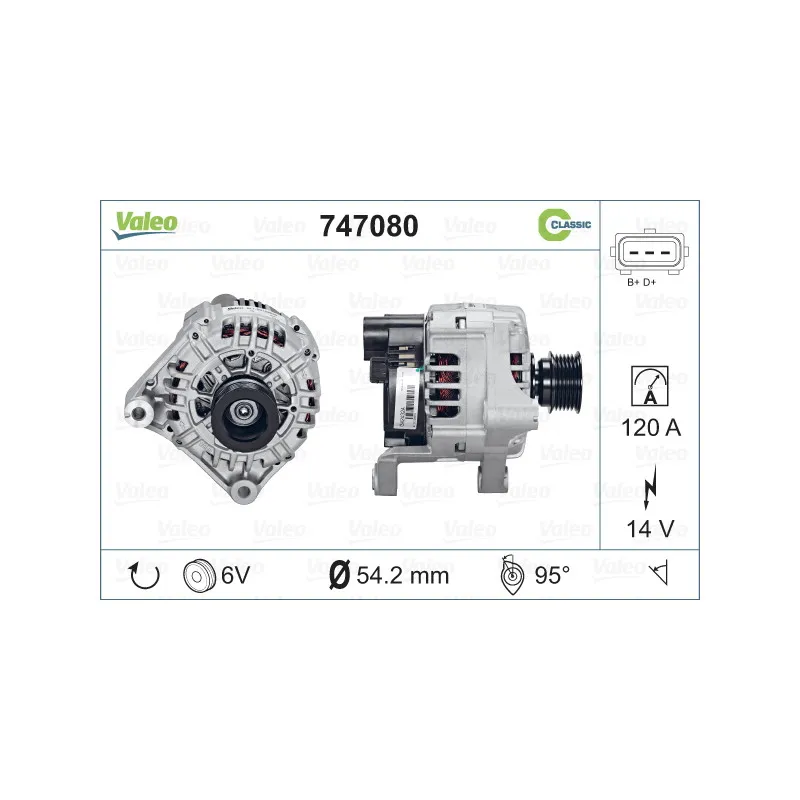 Alternateur VALEO 747080