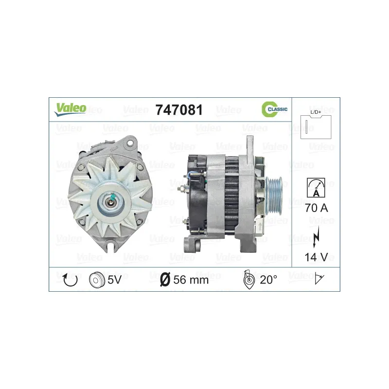 Alternateur VALEO 747081