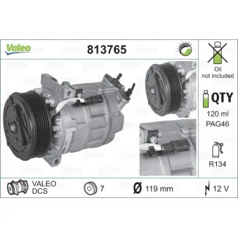Compresseur, climatisation VALEO 813765