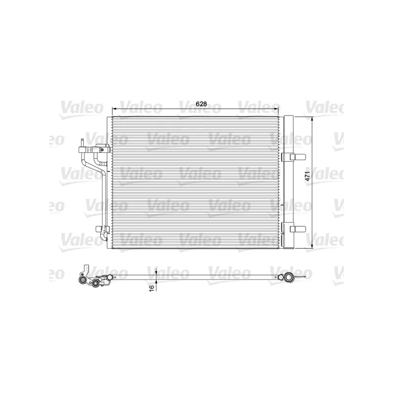 Condenseur, climatisation VALEO 814390