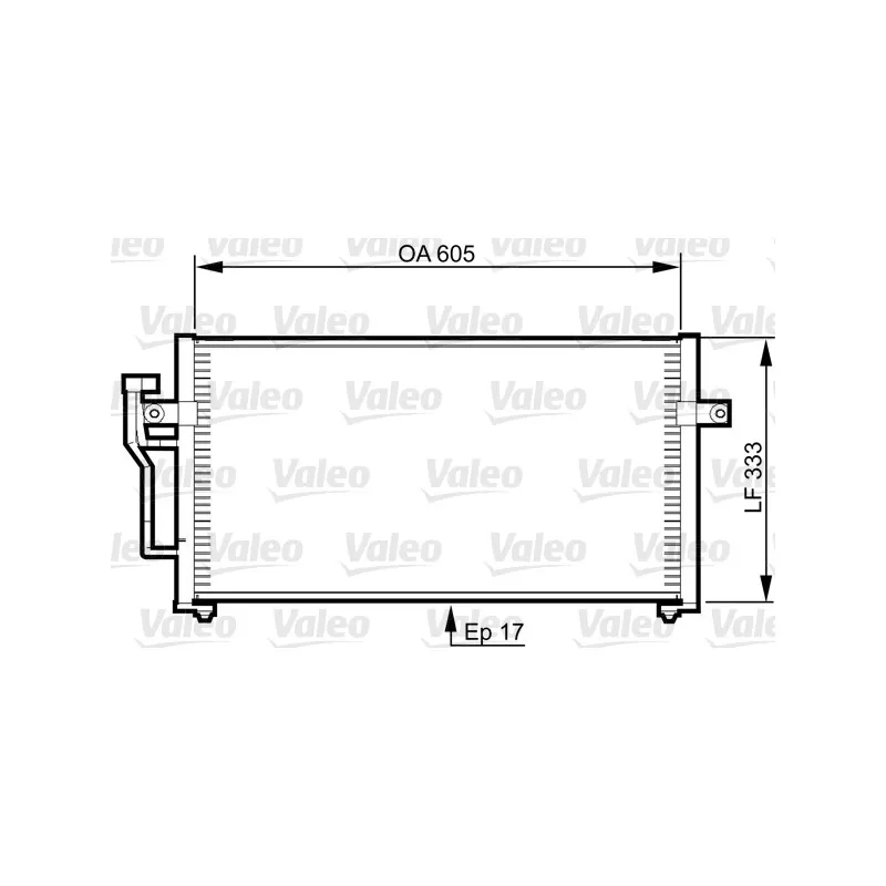 Condenseur, climatisation VALEO 817789
