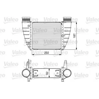 Intercooler, échangeur VALEO 818325