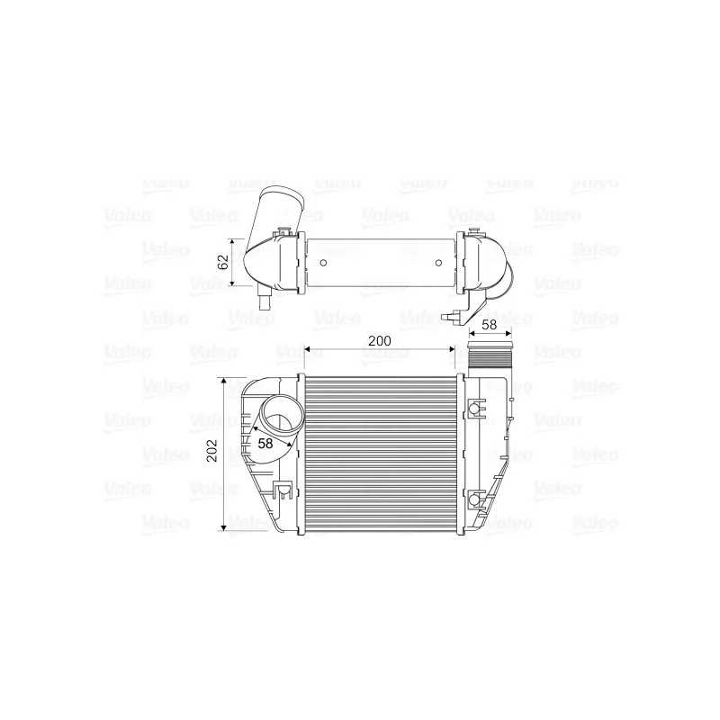 Intercooler, échangeur VALEO 818326