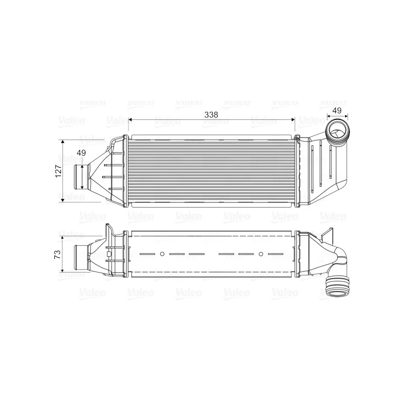 Intercooler, échangeur VALEO 818327