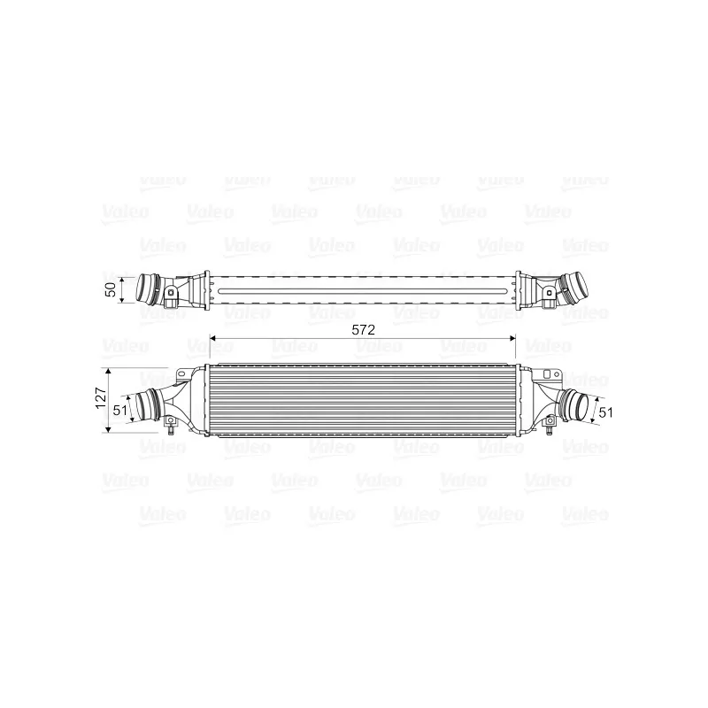 Intercooler, échangeur VALEO 818329