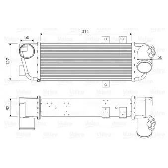 Intercooler, échangeur VALEO 818333