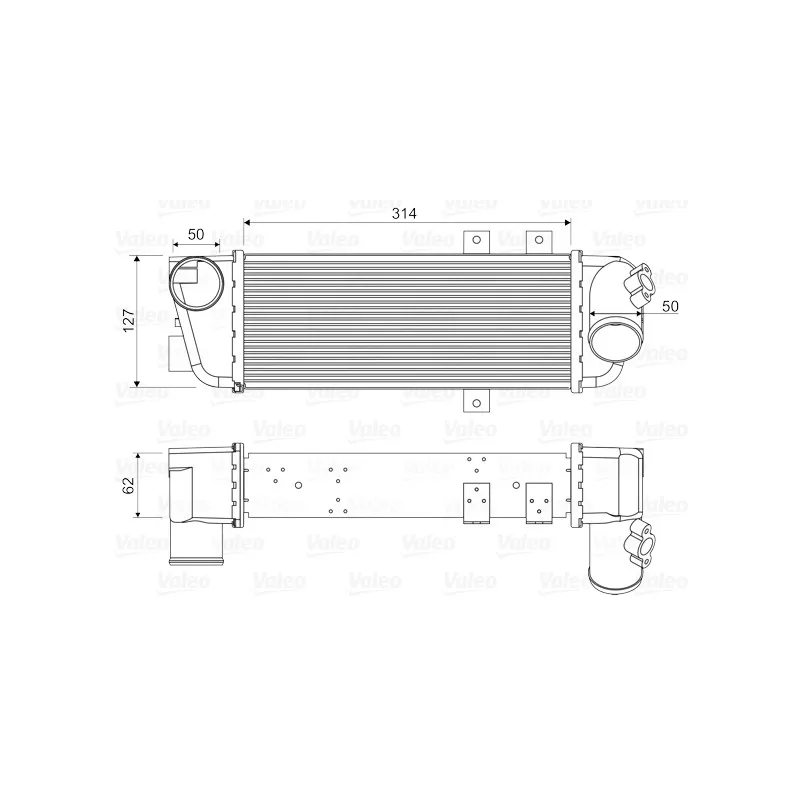 Intercooler, échangeur VALEO 818333