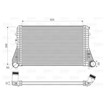 Intercooler, échangeur VALEO 818339