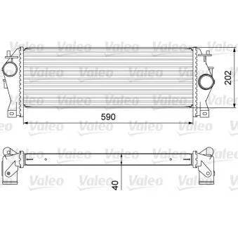 Intercooler, échangeur VALEO 818340