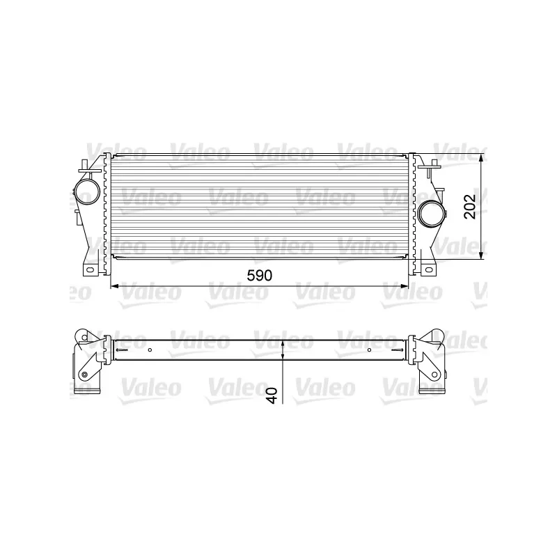 Intercooler, échangeur VALEO 818340