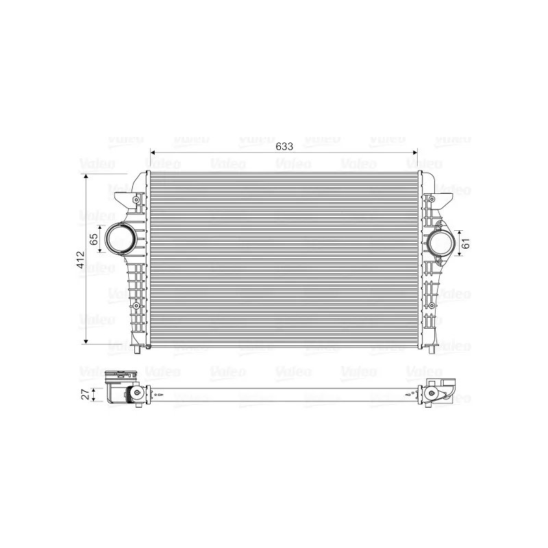 Intercooler, échangeur VALEO 818344