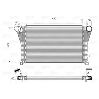 Intercooler, échangeur VALEO 818347