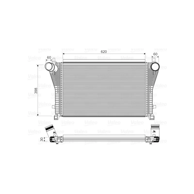 Intercooler, échangeur VALEO 818347