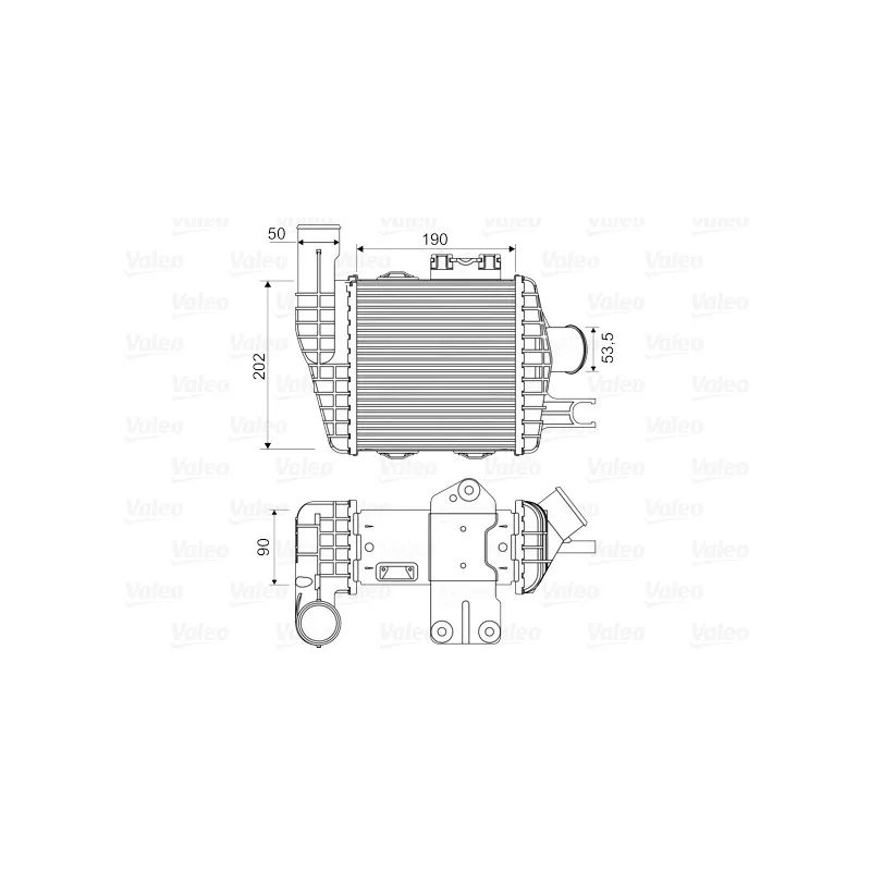 Intercooler, échangeur VALEO 818349