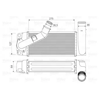 Intercooler, échangeur VALEO 818351