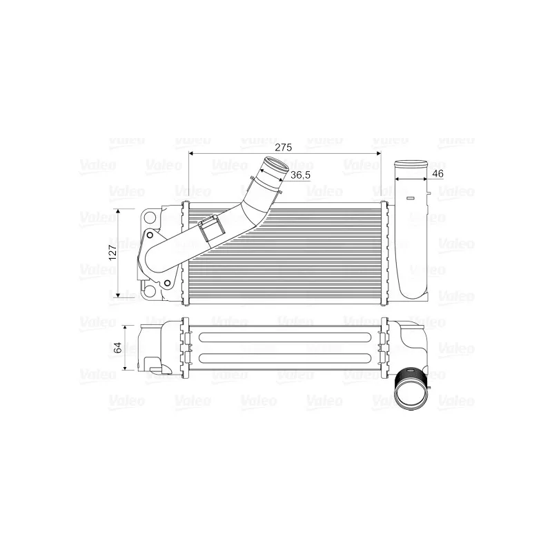 Intercooler, échangeur VALEO 818351