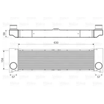 Intercooler, échangeur VALEO 818356
