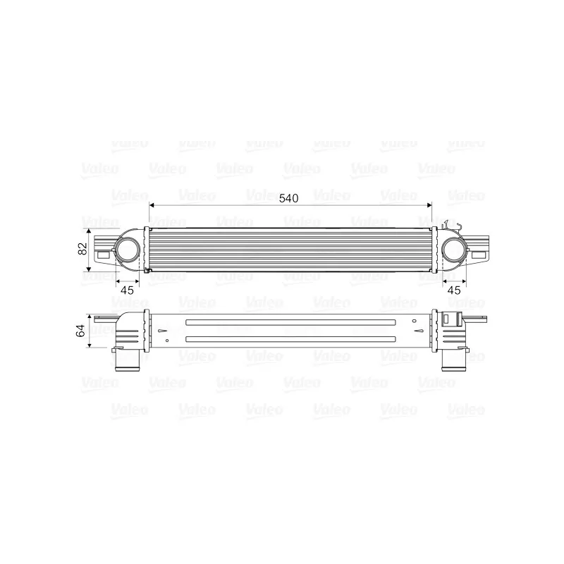 Intercooler, échangeur VALEO 818545