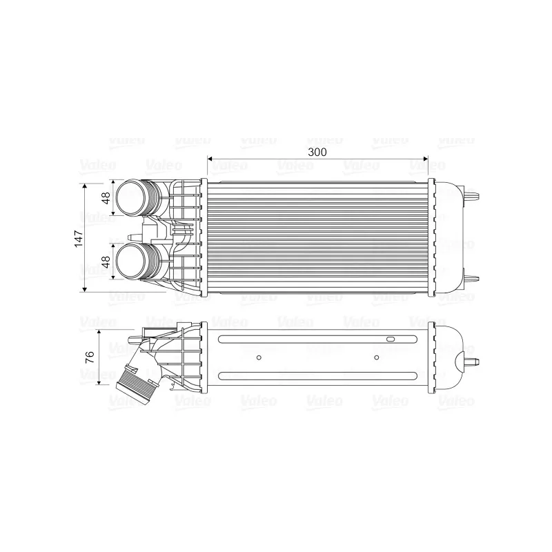 Intercooler, échangeur VALEO 818547