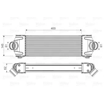 Intercooler, échangeur VALEO 818550