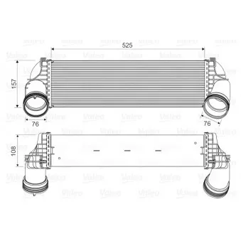 Intercooler, échangeur VALEO 818562