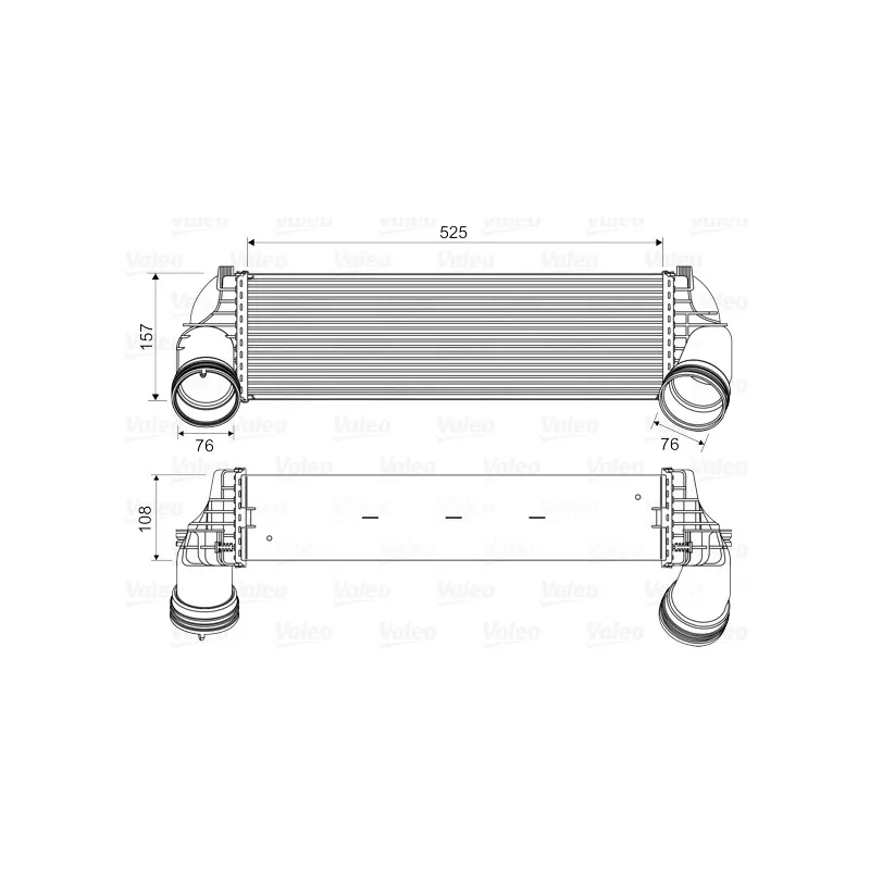Intercooler, échangeur VALEO 818562