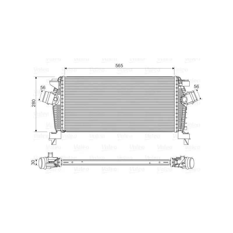 Intercooler, échangeur VALEO 818565