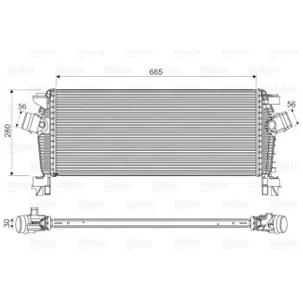 Intercooler, échangeur VALEO 818566