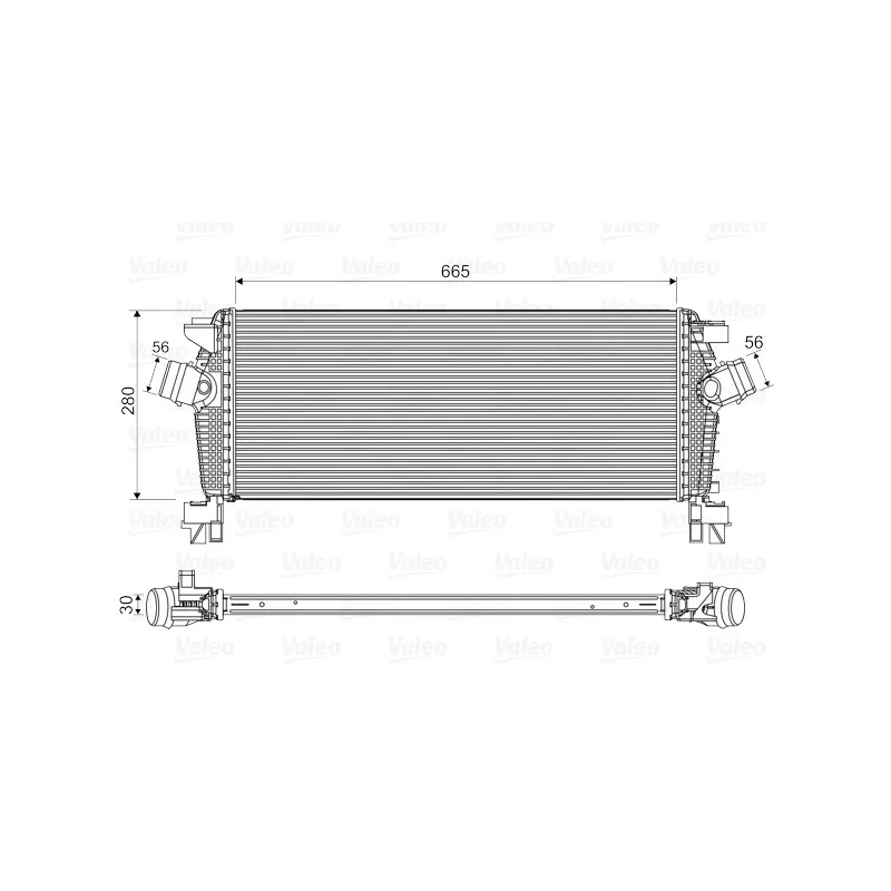 Intercooler, échangeur VALEO 818566