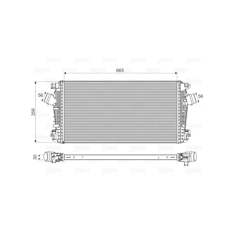 Intercooler, échangeur VALEO 818567