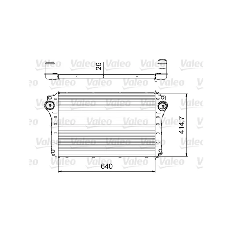 Intercooler, échangeur VALEO 818568
