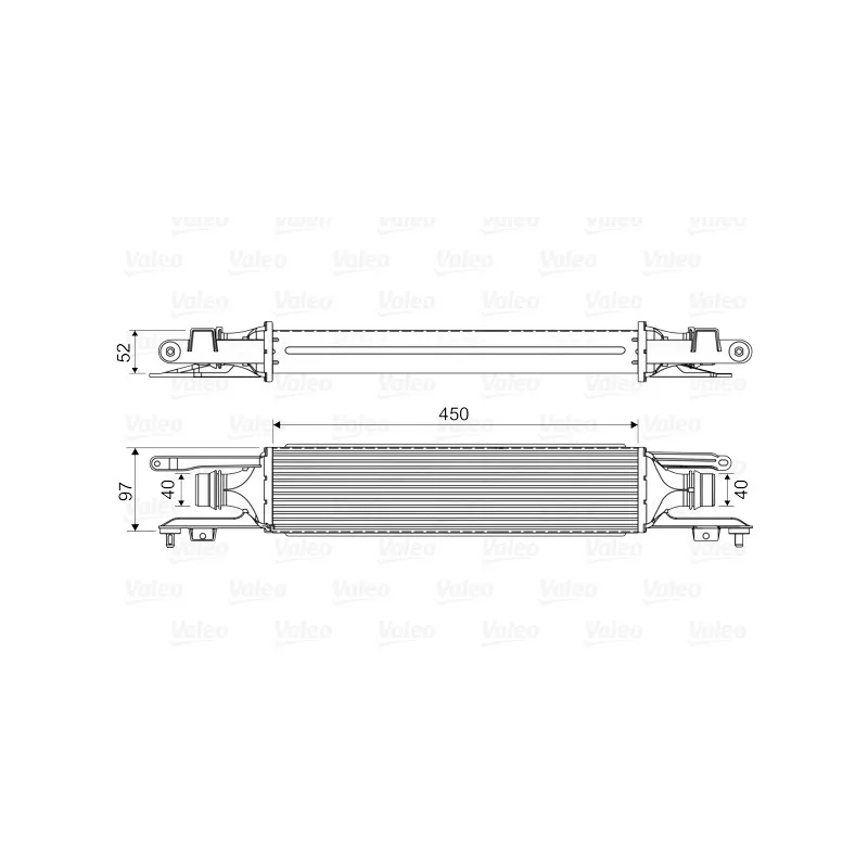 Intercooler, échangeur VALEO 818577