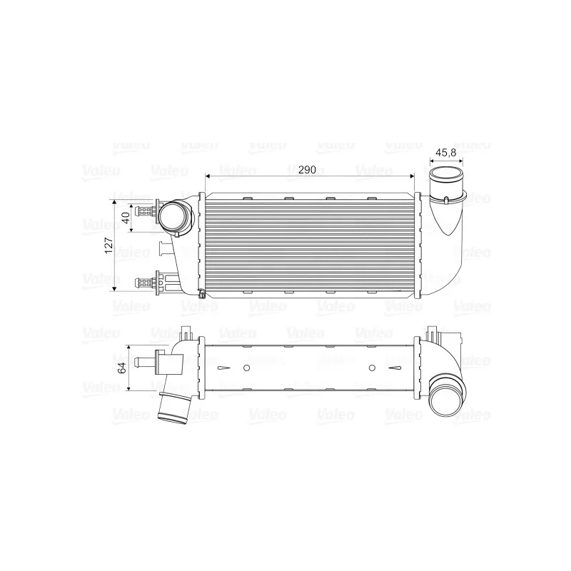 Intercooler, échangeur VALEO 818582