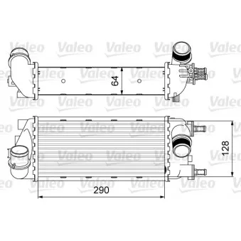 Intercooler, échangeur VALEO 818585
