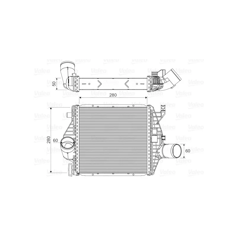 Intercooler, échangeur VALEO 818590
