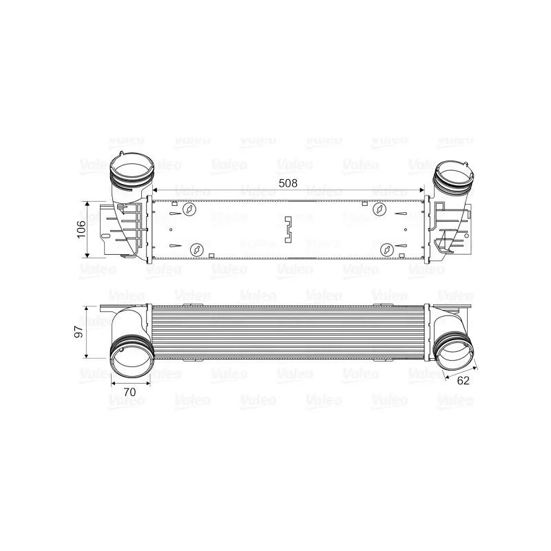 Intercooler, échangeur VALEO 818594